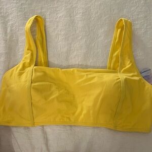 NWT yellow bikini top 3x
